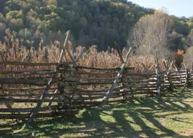 A wooden fence